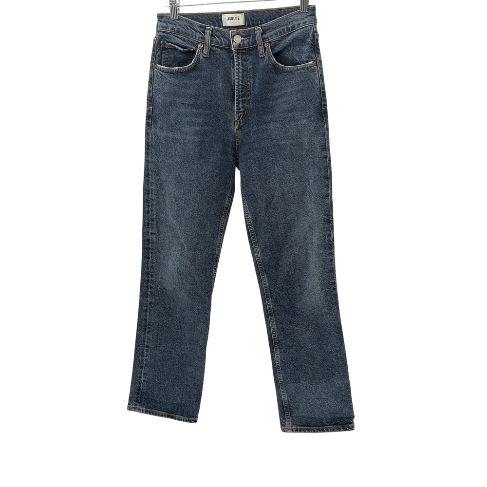 Agolde Jeans Straight Leg Ankle High Rise Wilder‎ Women Size 26 Blue